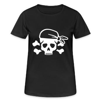 Pirate - Women's Breathable T-Shirt - black - Front - AI Model Female 172 light (172cm)