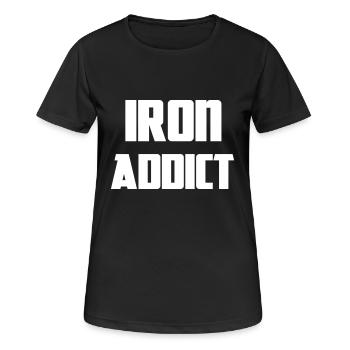 Iron - Women's Breathable T-Shirt - black - Front - AI Model Female 172 light (172cm)