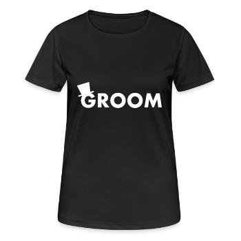 Groom - T-shirt respirant Femme - noir - Devant - AI Model Female 172 light (172cm)