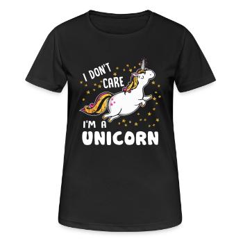 Licorne je suis une licorne - T-shirt respirant Femme - noir - Devant - AI Model Female 172 light (172cm)