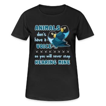 Parrot Love Parrot - Women's Breathable T-Shirt - black - Front - AI Model Female 172 light (172cm)