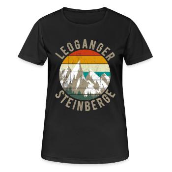 Leoganger Steinberge Leogang Holidays Austria - Women's Breathable T-Shirt - black - Front - AI Model Female 172 light (172cm)