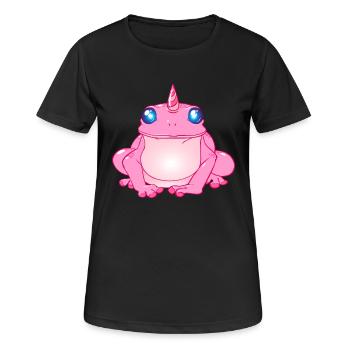 frog - Women's Breathable T-Shirt - black - Front - AI Model Female 172 light (172cm)