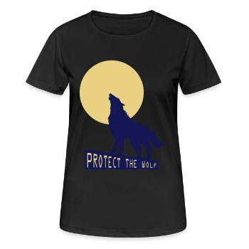 Wolf wolf - Women's Breathable T-Shirt - black - Front - AI Model Female 172 light (172cm)