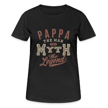 Pappa The Man - Women's Breathable T-Shirt - black - Front - AI Model Female 172 light (172cm)
