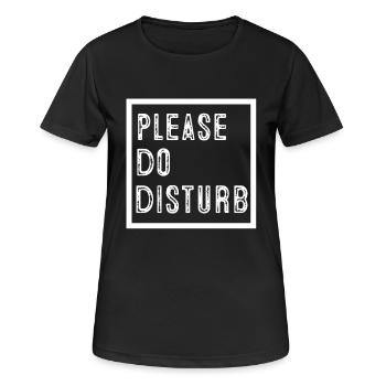 S'il vous plaît ne déranger - T-shirt respirant Femme - noir - Devant - AI Model Female 172 light (172cm)