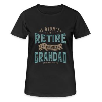 Professional Grandad - Women's Breathable T-Shirt - black - Front - AI Model Female 172 light (172cm)