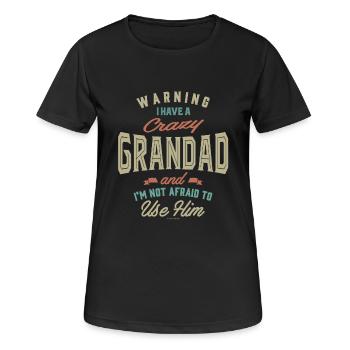 Crazy Grandad - Women's Breathable T-Shirt - black - Front - AI Model Female 172 light (172cm)