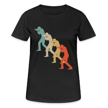 Retro Vintage Style Photograf Fotograf Kamera - Frauen T-Shirt atmungsaktiv - Schwarz - Vorne - AI Model Female 172 light (172cm)