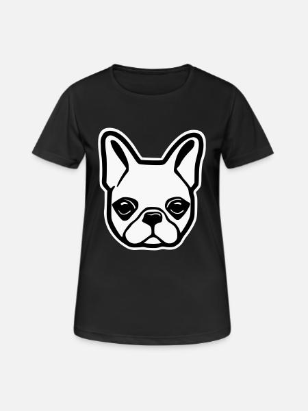 French Bulldog - Women's Breathable T-Shirt - black