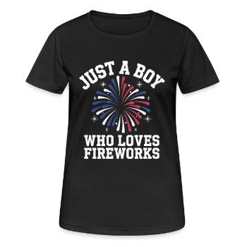 Pyrotechnics Fireworks Pyrotechnics - Women's Breathable T-Shirt - black - Front - AI Model Female 172 light (172cm)