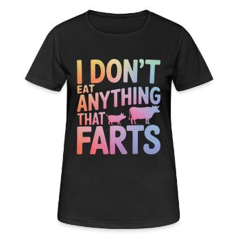 Végétarien Végétalien Végétarien Végétarien - T-shirt respirant Femme - noir - Devant - AI Model Female 172 light (172cm)