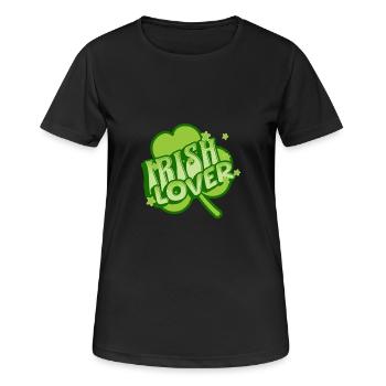 Irish Lover: Forever in Love with Ireland - Frauen T-Shirt atmungsaktiv - Schwarz - Vorne - AI Model Female 172 light (172cm)