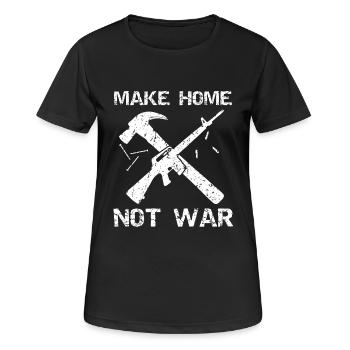 Maison construire marteau ongles déclaration cadeau - T-shirt respirant Femme - noir - Devant - AI Model Female 172 light (172cm)