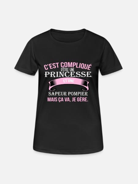 Firefighter - Women's Breathable T-Shirt - black