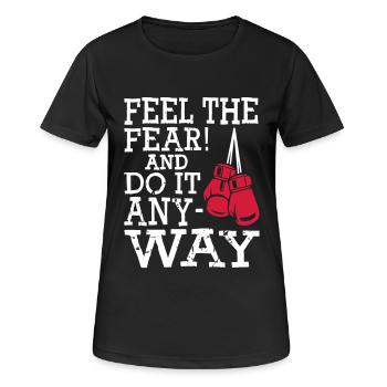 Boxe Boxing - T-shirt respirant Femme - noir - Devant - AI Model Female 172 light (172cm)