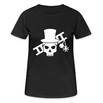 Schornsteinfeger - Frauen T-Shirt atmungsaktiv - Schwarz - Vorne - AI Model Female 172 light (172cm)