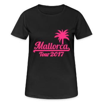 Mallorca 2017 - T-shirt respirant Femme - noir - Devant - AI Model Female 172 light (172cm)