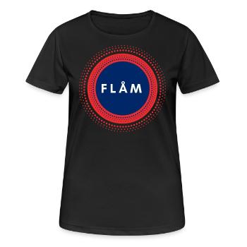 Flam Norway - Women's Breathable T-Shirt - black - Front - AI Model Female 172 light (172cm)