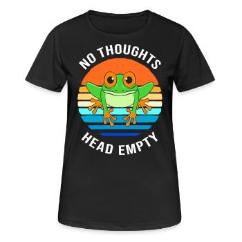 Frosch Laubfrosch - Frauen T-Shirt atmungsaktiv - Schwarz - Vorne - AI Model Female 172 light (172cm)