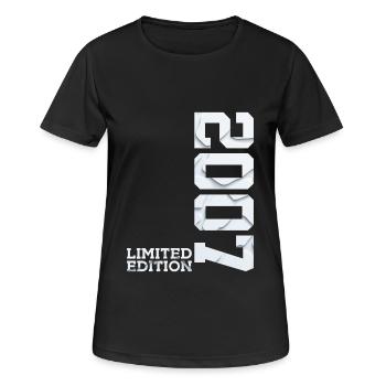 19E ANNIVERSAIRE ÉDITION LIMITÉE 2007 - T-shirt respirant Femme - noir - Devant - AI Model Female 172 light (172cm)
