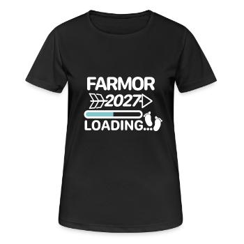 Farmor 2027 Swedish Blue - Women's Breathable T-Shirt - black - Front - AI Model Female 172 light (172cm)