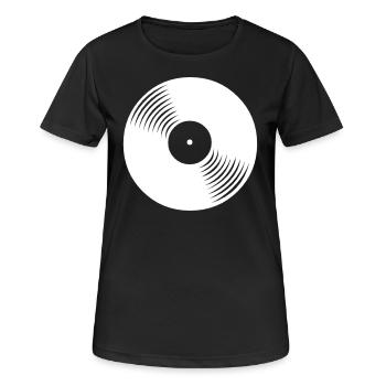 record - T-shirt respirant Femme - noir - Devant - AI Model Female 172 light (172cm)