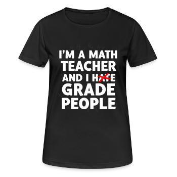 Math Teacher Gift Math Teacher Math - Women's Breathable T-Shirt - black - Front - AI Model Female 172 light (172cm)