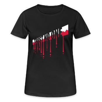 trust no one quote - Women's Breathable T-Shirt - black - Front - AI Model Female 172 light (172cm)