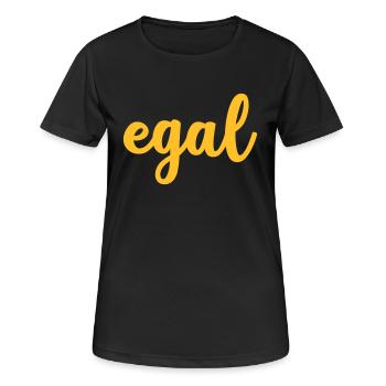 egal #egal #Egal - Frauen T-Shirt atmungsaktiv - Schwarz - Vorne - AI Model Female 172 light (172cm)