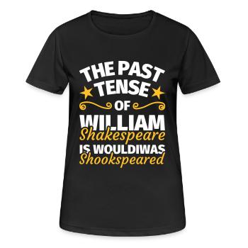English teacher gift English funny saying - Women's Breathable T-Shirt - black - Front - AI Model Female 172 light (172cm)