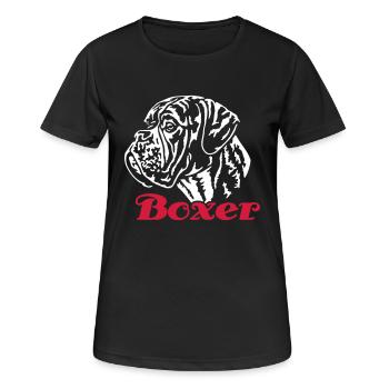 588 Boxer - T-shirt respirant Femme - noir - Devant - AI Model Female 172 light (172cm)
