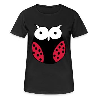 Marienkaefer Gross - Frauen T-Shirt atmungsaktiv - Schwarz - Vorne - AI Model Female 172 light (172cm)