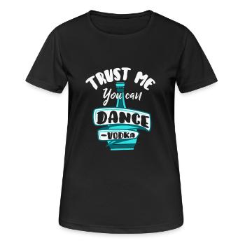 Trust me You Can Dance Motivations-Shirt - Frauen T-Shirt atmungsaktiv - Schwarz - Vorne - AI Model Female 172 light (172cm)