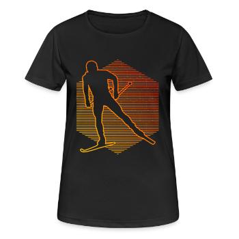 Ski de fond Classique Ski de fond Ski de fond Patinage - T-shirt respirant Femme - noir - Devant - AI Model Female 172 light (172cm)
