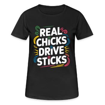 Car sayings for women with style - Women's Breathable T-Shirt - black - Front - AI Model Female 172 light (172cm)