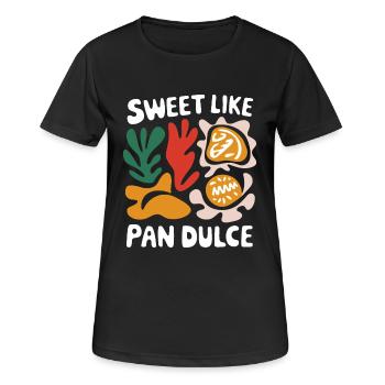 Verliebt in Pan Dulce - Frauen T-Shirt atmungsaktiv - Schwarz - Vorne - AI Model Female 172 light (172cm)