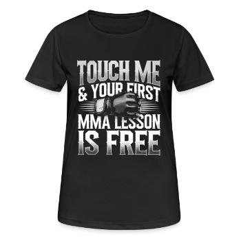 Self-confident and combative - Women's Breathable T-Shirt - black - Front - AI Model Female 172 light (172cm)