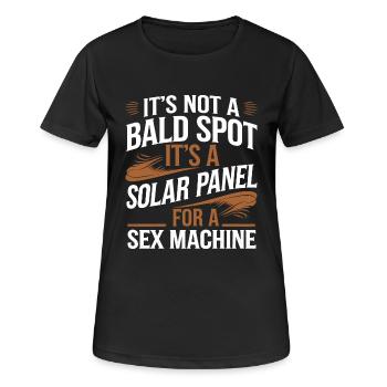 Kahler Fleck Es ist Solarpanel Eine Sexmaschine - Frauen T-Shirt atmungsaktiv - Schwarz - Vorne - AI Model Female 172 light (172cm)