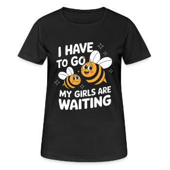 abeille abeille apicultrice abeille abeille - T-shirt respirant Femme - noir - Devant - AI Model Female 172 light (172cm)