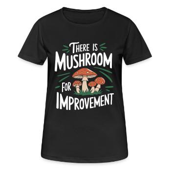 Champignons Champignons Champignon Champignon - T-shirt respirant Femme - noir - Devant - AI Model Female 172 light (172cm)