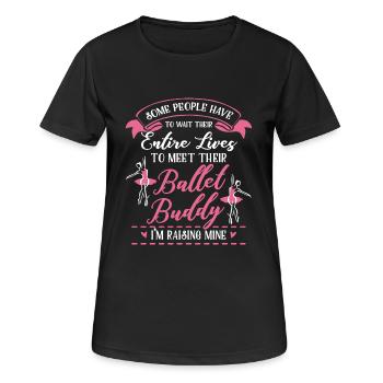 Ballet Buddy - Women's Breathable T-Shirt - black - Front - AI Model Female 172 light (172cm)