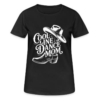 Line Dance Mom Line Dance Mom Cadeau - T-shirt respirant Femme - noir - Devant - AI Model Female 172 light (172cm)