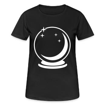sphère verre - T-shirt respirant Femme - noir - Devant - AI Model Female 172 light (172cm)