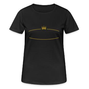 Décoration Royal / élément de déco royale (1c) - T-shirt respirant Femme - noir - Devant - AI Model Female 172 light (172cm)