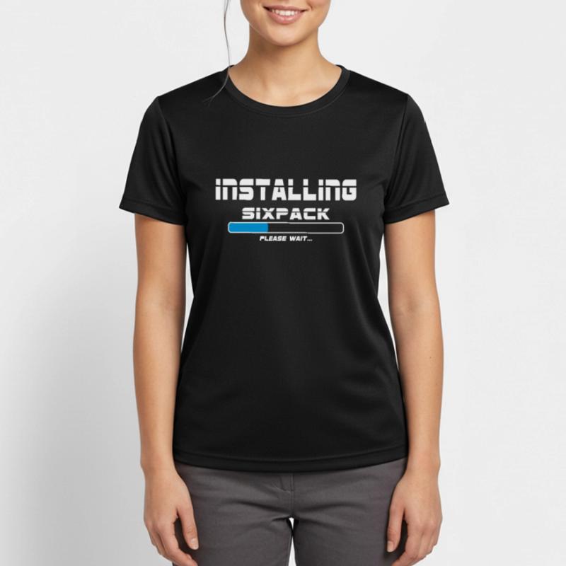 installing sixpack Frauen T-Shirt atmungsaktiv