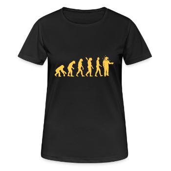 Imker - Frauen T-Shirt atmungsaktiv - Schwarz - Vorne - AI Model Female 172 light (172cm)
