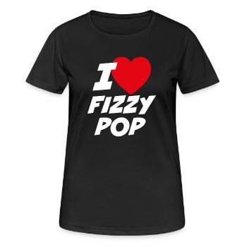 J’adore les boissons gazeuses - T-shirt respirant Femme - noir - Devant - AI Model Female 172 light (172cm)