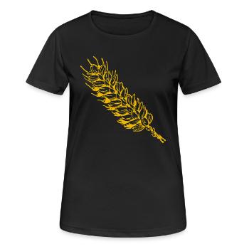 cereals corn cereal wheat wheat veggie gemuese v - Women's Breathable T-Shirt - black - Front - AI Model Female 172 light (172cm)