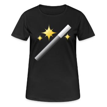 Wizard Wizard Sorcerer Magic Magic Witch Magic - Women's Breathable T-Shirt - black - Front - AI Model Female 172 light (172cm)